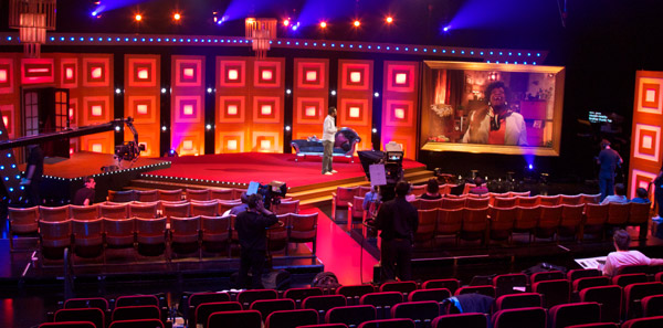 Stephen in the studio