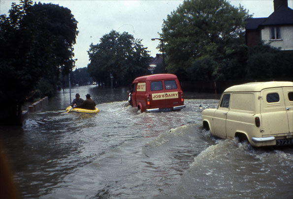 Two men in a boat