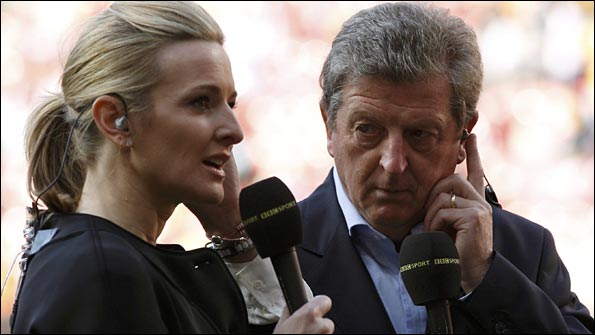 Roy Hodgson, who worked as a BBC pundit during the World Cup in South Africa, alongside Gabby Logan