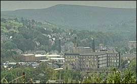 Skyline in valey near Huddersfield