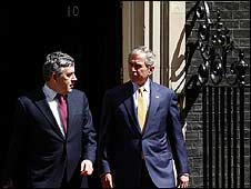 جورج بوش و گوردون براون