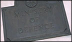 The Ministry of Defence sign