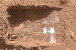 Phoenix Trench on Mars....(Credit - Nasa)