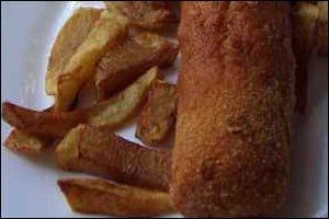 The Serbian dish Karadjordje Steak