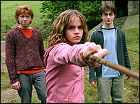 Rupert Grint, Emma Watson and Dan Radcliffe