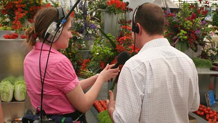 BBC radio crew at Chelsea