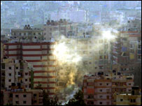 Thành phố Beirut bị đánh bom