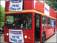 The Saints open top bus!