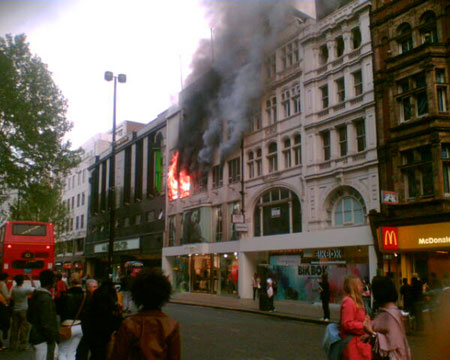 Oxford Street remains closed due to safety fears. 