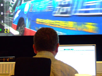 Working on dubbing some of the films.