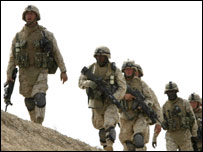 फ़लूजा में अमरीकी सैनिक