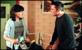 Little Mo and Trevor in EastEnders.