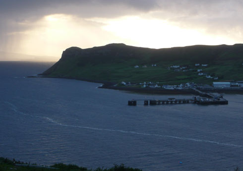 View from Uig Youth Hostel on the Isle of Skye