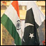 پاکستان اور بھارت کے جھنڈے