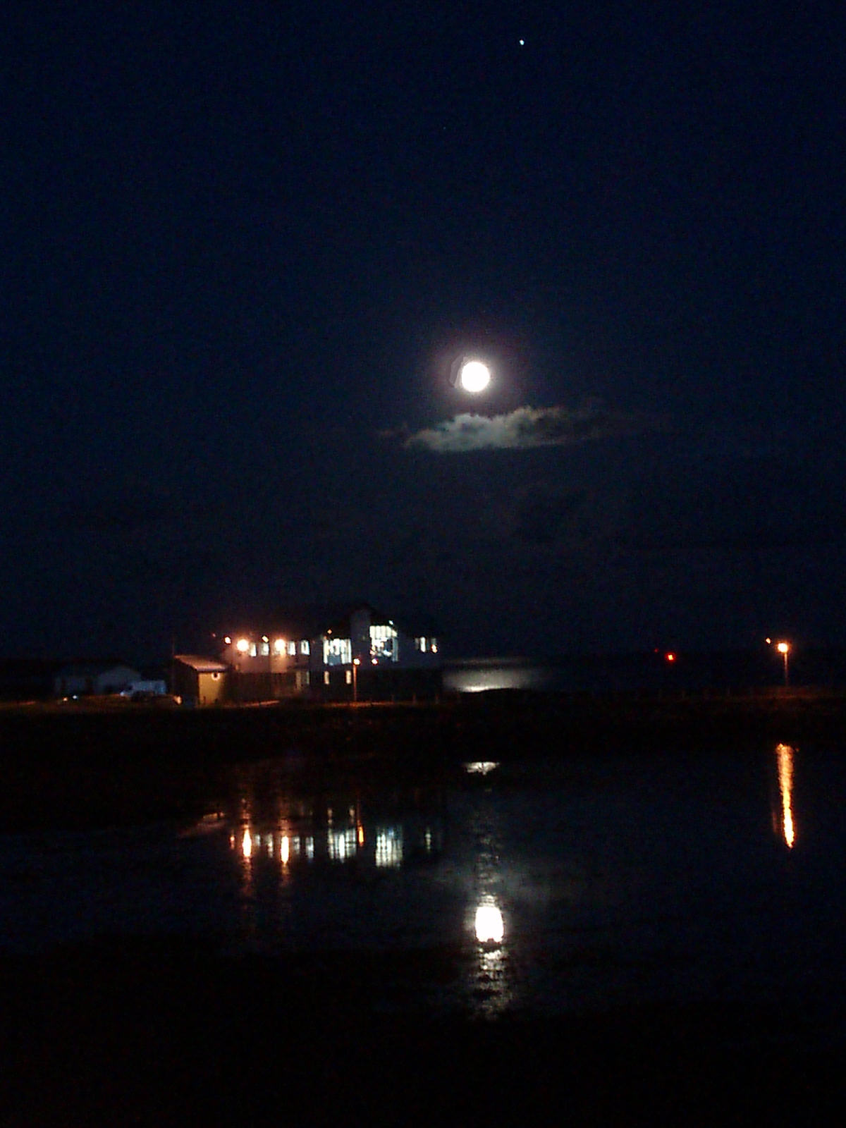 Reflected moonrise