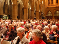 Congregation at Truro Cathedral