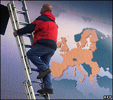 European election billboard in Brussels