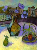"Tenby table" painting by Gillian Sylvester