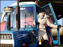 Victoria's Crufts filming involved a tractor... 