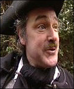 Peter Elliott as a highwayman