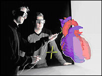 学者看心脏的立体影像