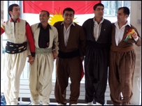 Kurdish dancers in the Open Centre