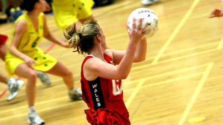 A netball player