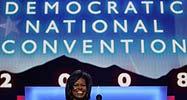 Michelle Obama tours the Democratic convention