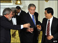 Các lãnh đạo Brazil, Mỹ và Trung Quốc