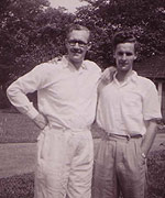A reunion between Brian and his father in Malaya, 1946