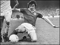 Brian Talbot in action for Ipswich Town (11/03/75)