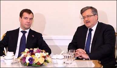 Коморовський, Медведєв, Варшава 2010