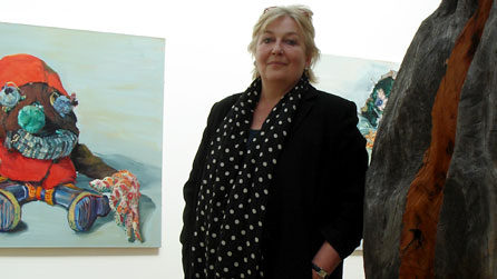 Nicola Heywood Thomas inside Mostyn in Llandudno.