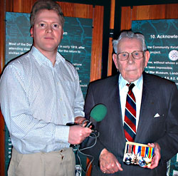 Michael McNamee with Samuel Craig's son (also called Samuel)