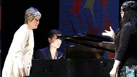 Dame Kiri Te Kanawa's master class with Susanne Braunsteffer (Photo: Brian Tarr)