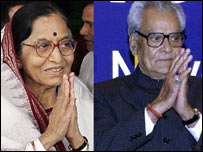 प्रतिभा पाटिल और भैरों सिंह शेखावत