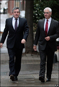 Gordon Brown and Alistair Darling