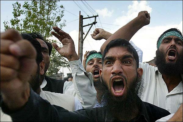  Protesto em Srinagar, Índia
