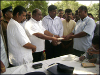 Compensation was paid to the affected families Pix by Athula Bandara