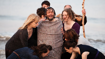 Michael Sheen and members of the cast of The Passion. Photo © Richard Hardcastle