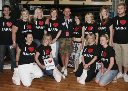 Scott Mills and the team in Barry Island, South Wales for live Barryoke