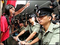 Ứng viên đối lập Leung Kwok-hung