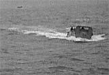 A landing craft heads for the beach