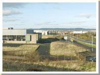 The site of the former Linwood car plant photographed 2004.
