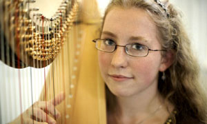 Classical Star: Verity plays the Harp