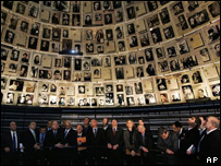 Gabinete israelense no memorial do holocausto Yad Vashem