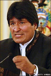 O presidente da Bolívia, Evo Morales