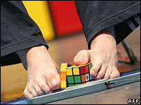 competição de cubo mágico