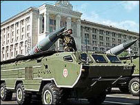 Ukrajinské střely na přehlídce v roce 2000