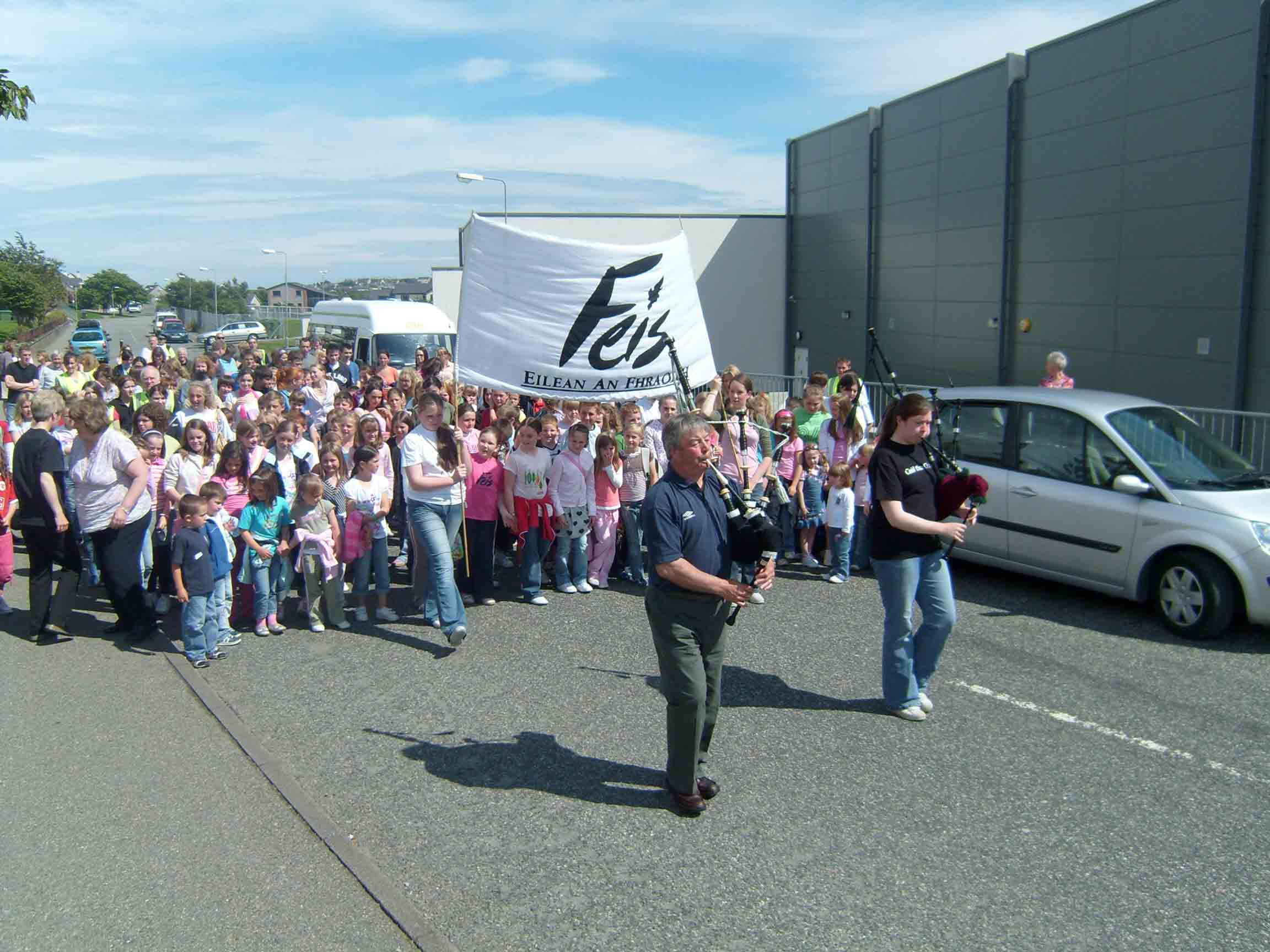 Start of the Feis March, Stornoway.